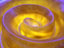 Yellow Spiral - unique glass sculpture.. Available now!