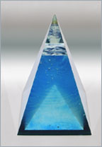 Blue Mist - original glass pyramid